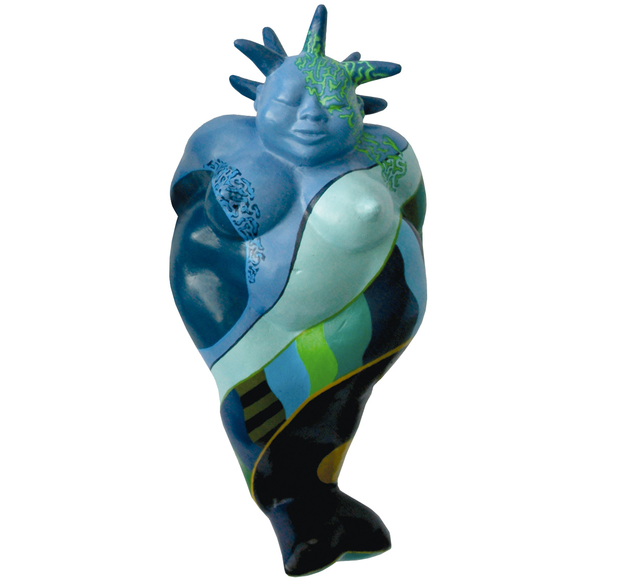 @totomi Garten Skulpturen Kunstfigur die kleine blaue Meerjungfrau